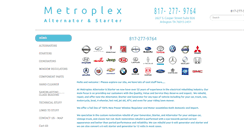 Desktop Screenshot of metroplexalternator.com
