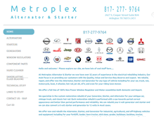 Tablet Screenshot of metroplexalternator.com